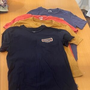 Boys Billabong T-Shirt  Bundle- Navy, Mustard, Red, Blue